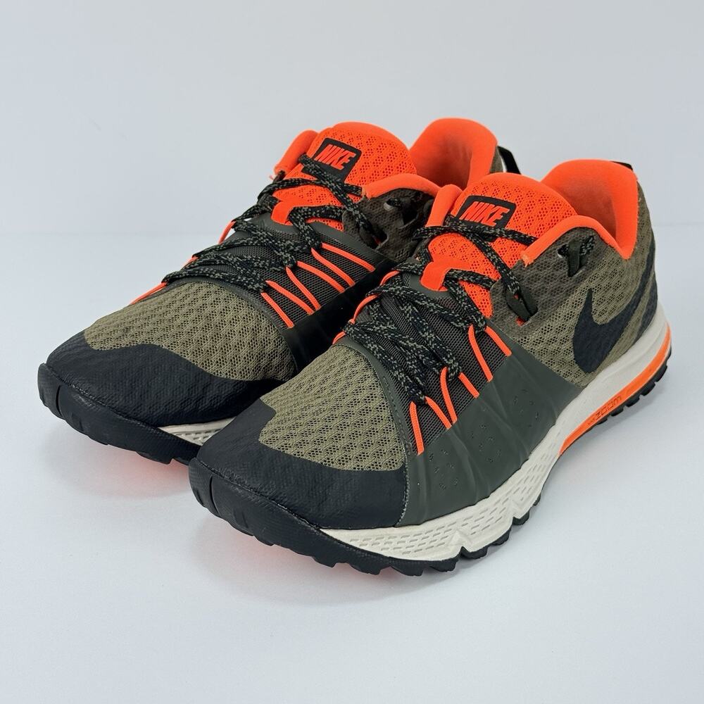 Nike Air Zoom Wildhorse 4 Trail Running Shoes Men’s Size 7 Orange Gray